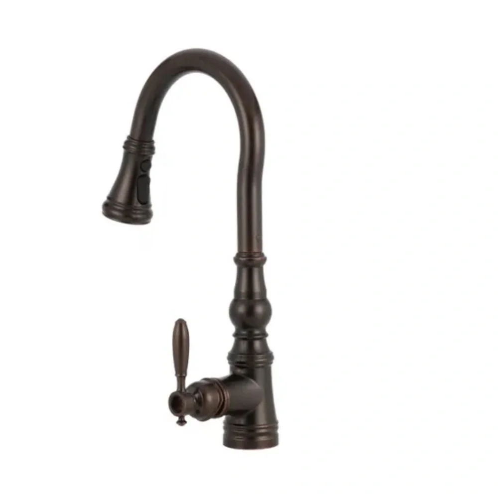 COPY - NWT MOEN Weymouth Oil Rubbed Bronze One-Handle High Arc Pulldown Bar Fau…